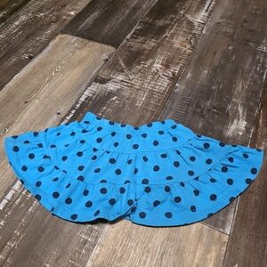 Blue Polka Dot Kids  Skirt